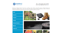 Desktop Screenshot of marplepolymer.com
