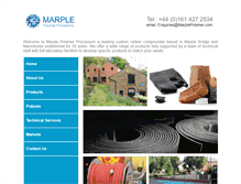 Tablet Screenshot of marplepolymer.com
